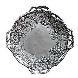 ARTHUR COURT Vintage 1998 Grape Clusters & Vine Serving Tray 16”x 16”